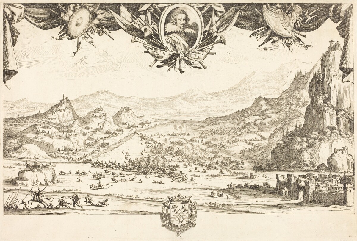 The Combat of Avigliana by Jacques Callot