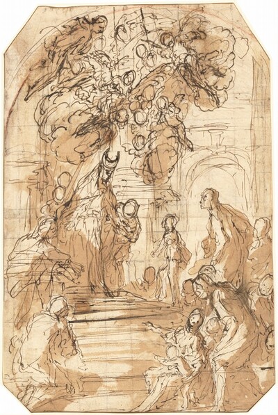 Presentation of the Virgin in the Temple [recto]