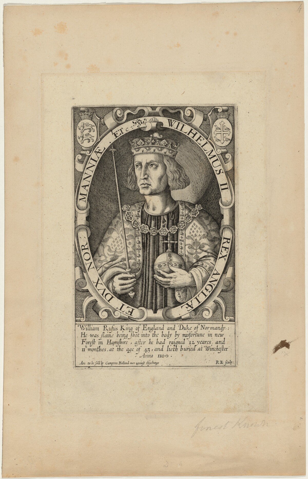 William II by Renold Elstrack