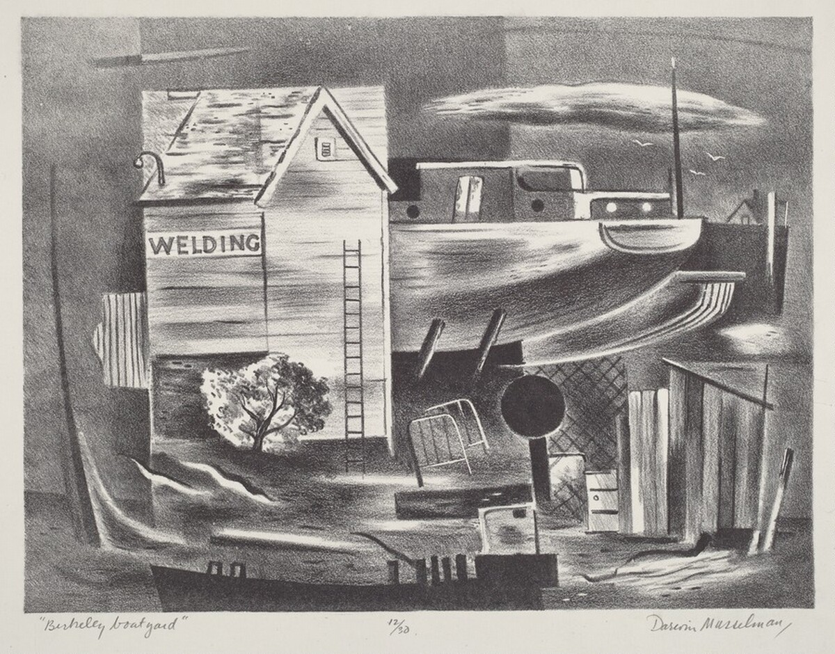 Berkeley Boatyard by Darwin B. Musselman