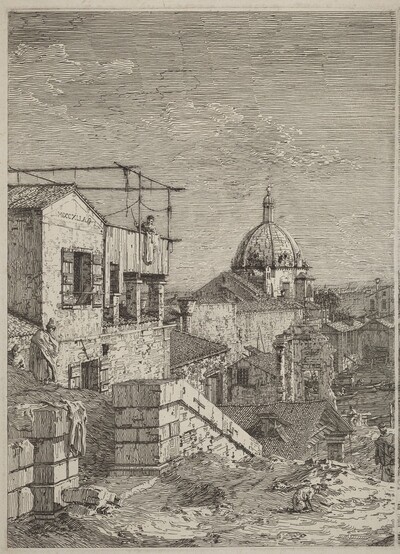 The House with the Inscription [left]