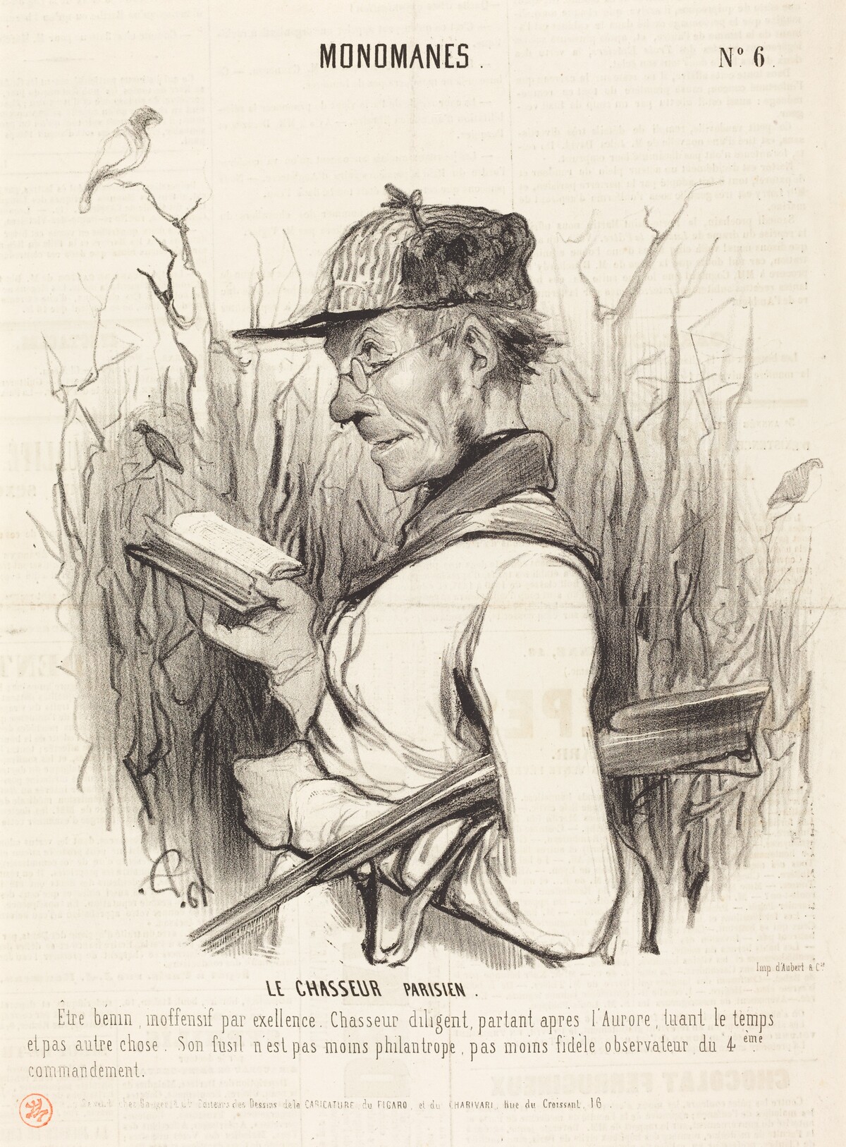 Le Chasseur Parisien by Honoré Daumier