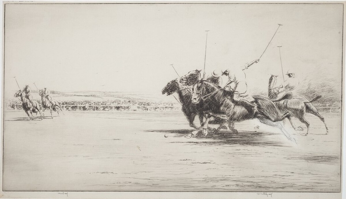 Polo, Plate B by Kerr Eby