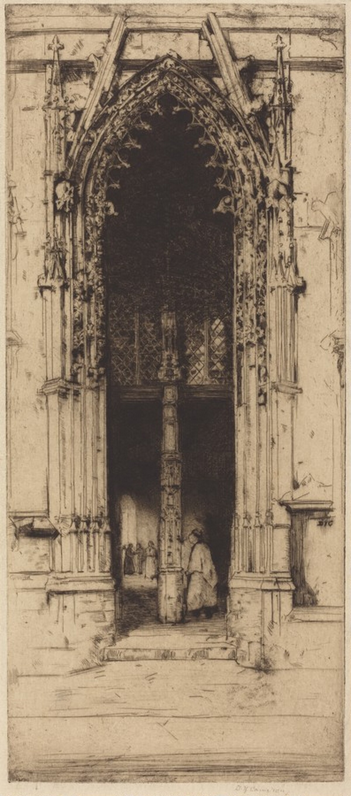 The North Porch, Harfleur by David Young Cameron