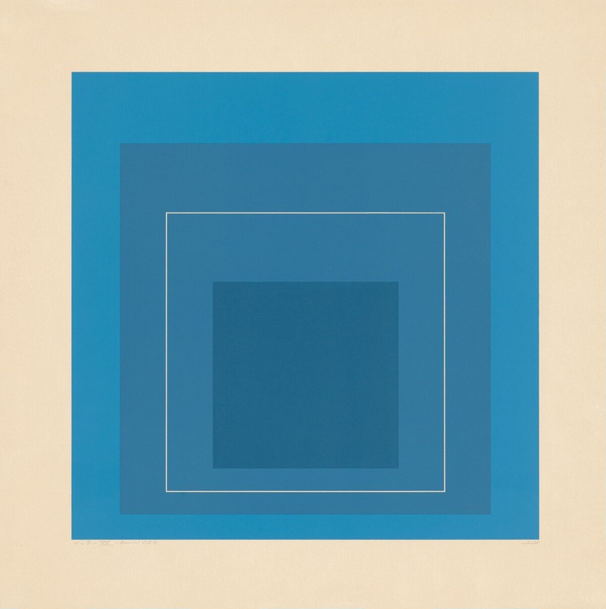 WLS XIII from White Line Squares (Series II) by Josef Albers