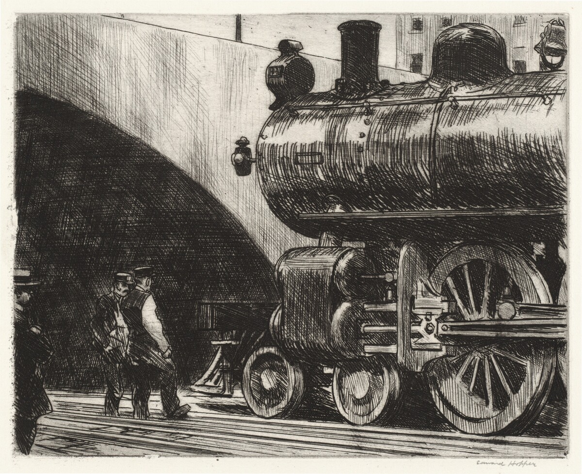 The Locomotive by Edward Hopper