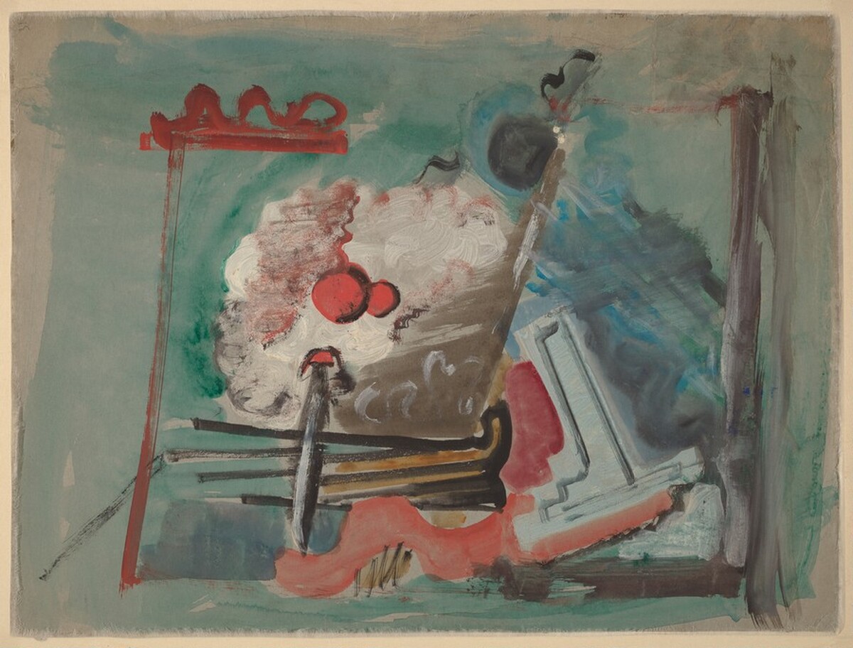 Abstract Composition [verso] by Mark Rothko