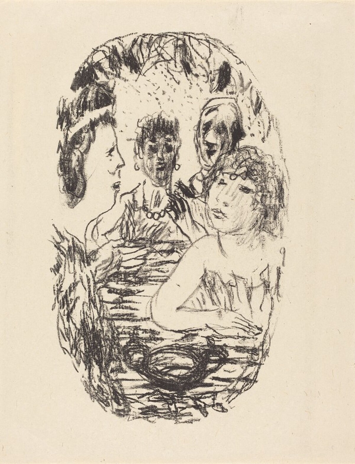 From "Le crepuscule des nymphes" (frontispiece) by Pierre Bonnard