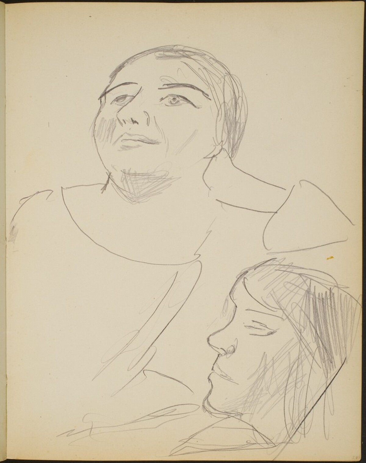 zwei weibliche Bildnisstudien (Two Views of a Woman) [p. 27] by Max Beckmann
