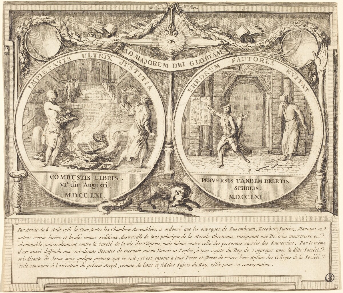 Expulsion of the Jesuits (Expulsion des Jesuites) by Gabriel Jacques de Saint-Aubin