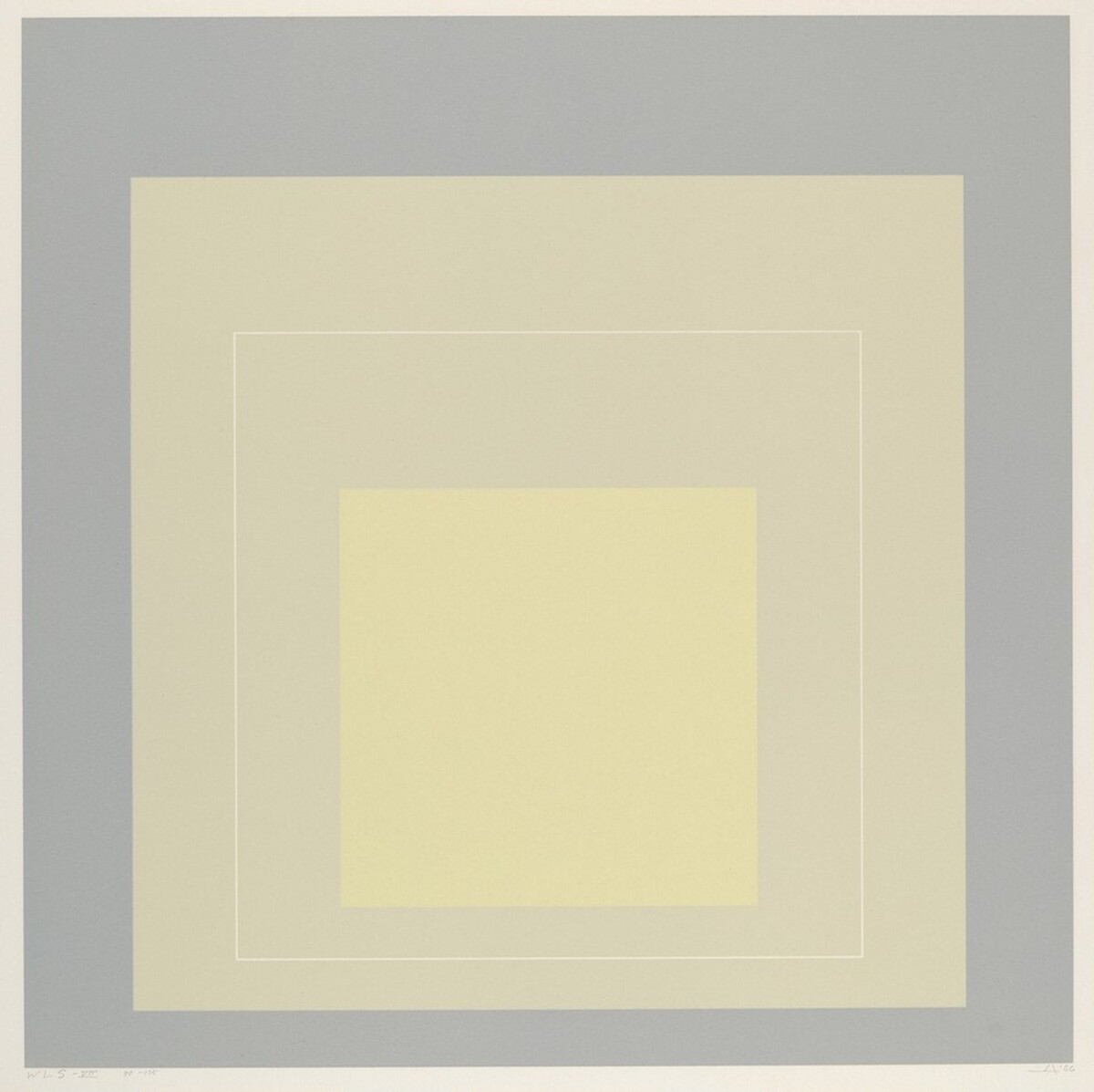 WLS VII from White Line Squares (Series I) by Josef Albers