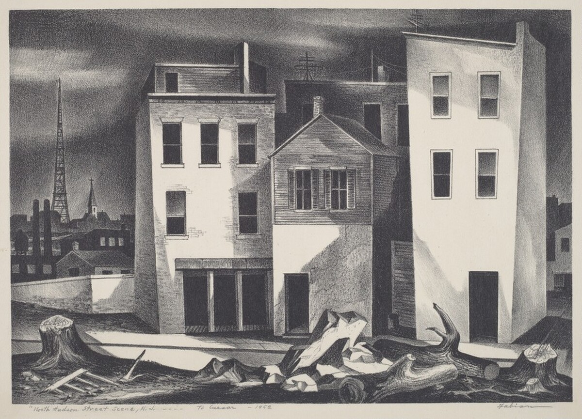 North Hudson Street Scene, N.J. by Fabian Zaccone