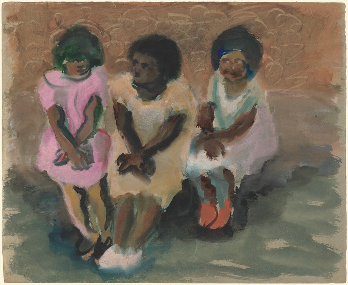 Three Girls Seated by Mark Rothko