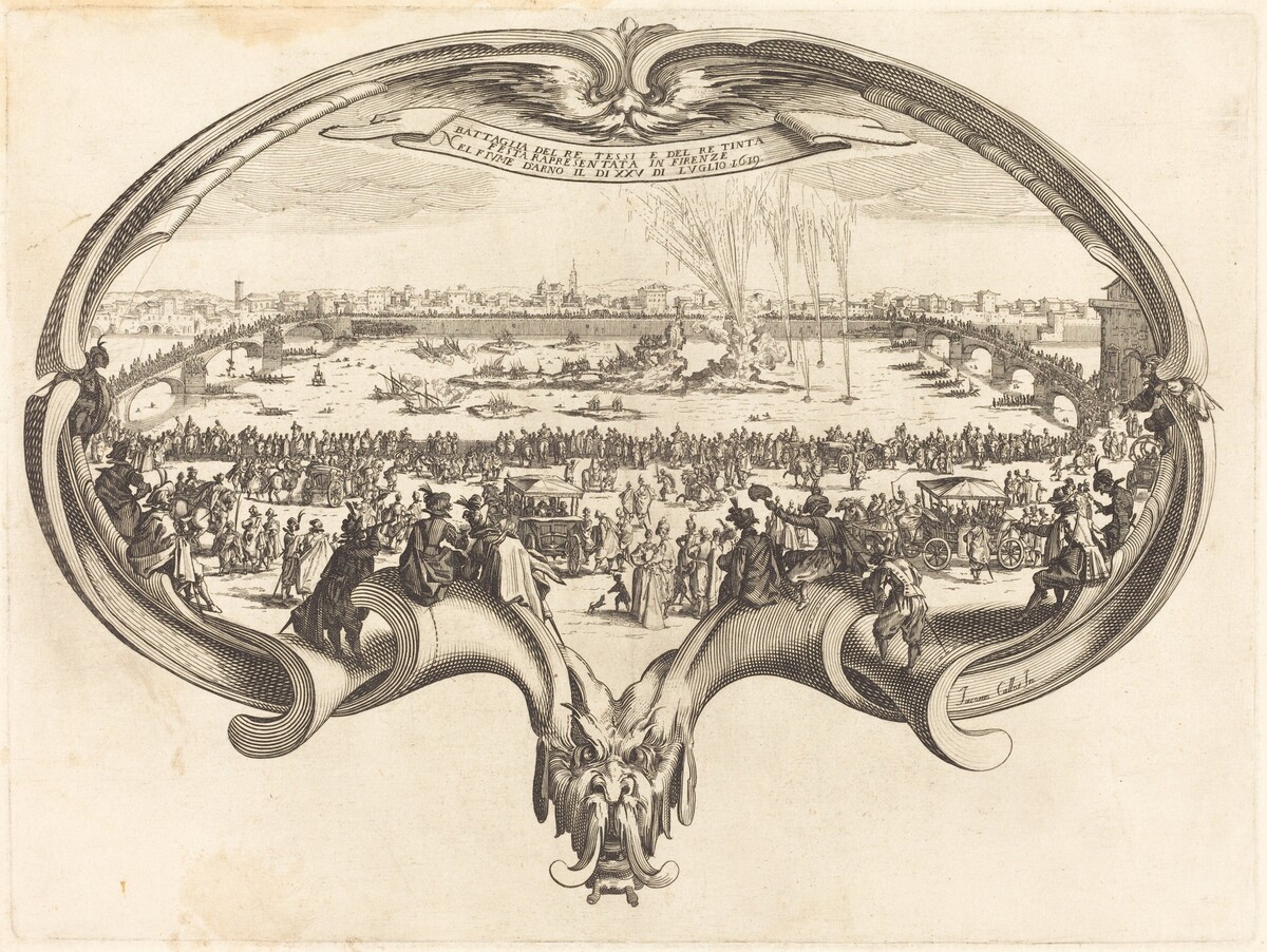 The Fan by after Jacques Callot