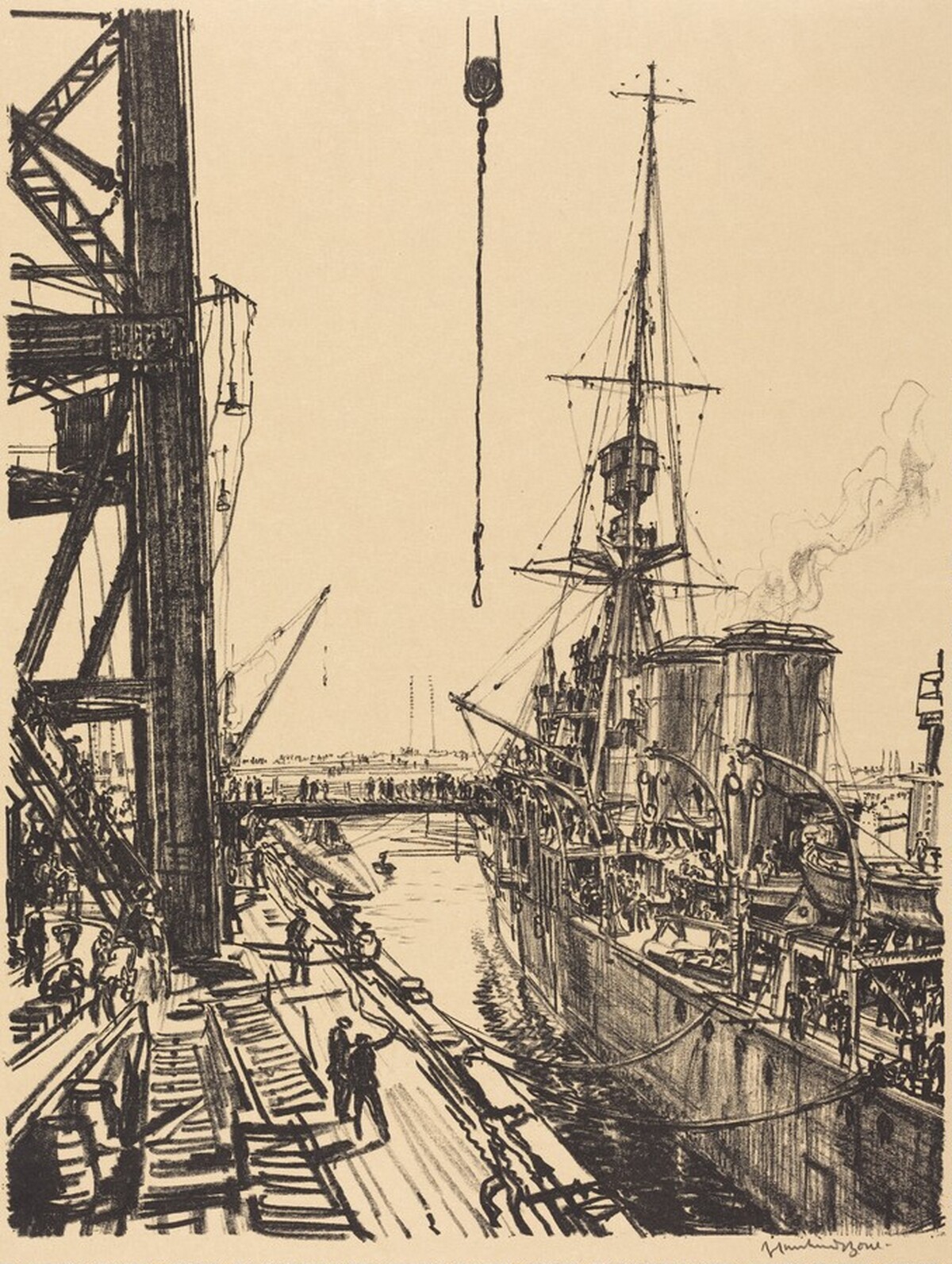 Ready for Sea by Sir Muirhead Bone