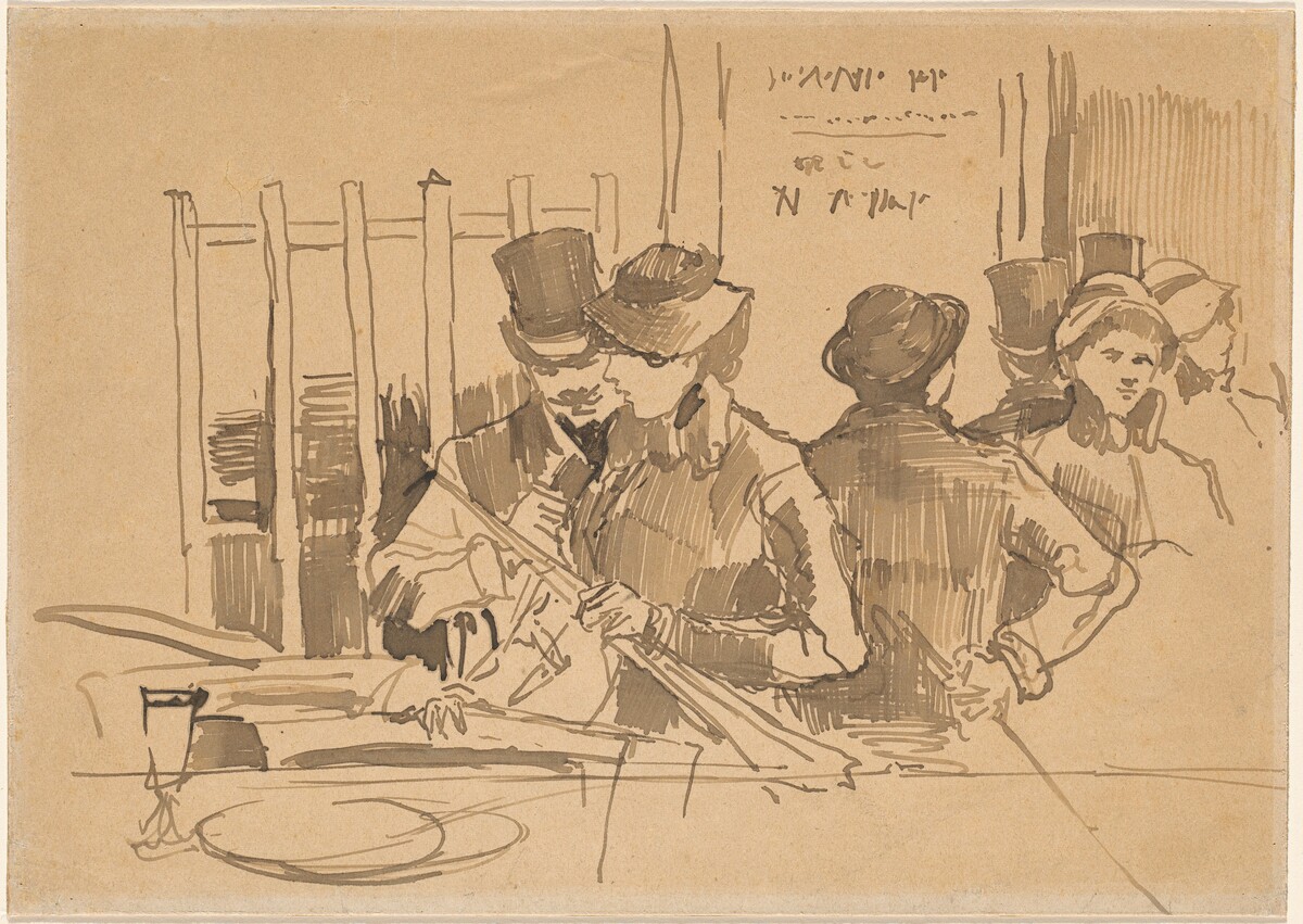 The Railway Restaurant by Edouard Manet