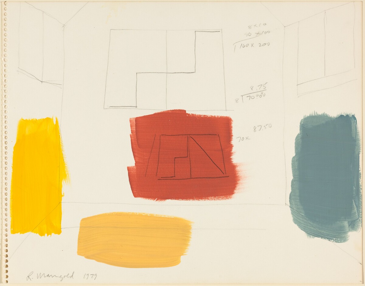 Untitled (recto) by Robert Mangold