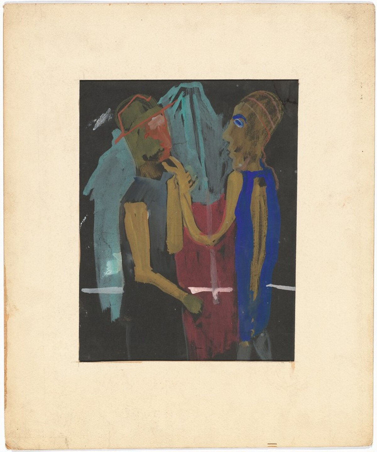Untitled (standing couple) by Mark Rothko
