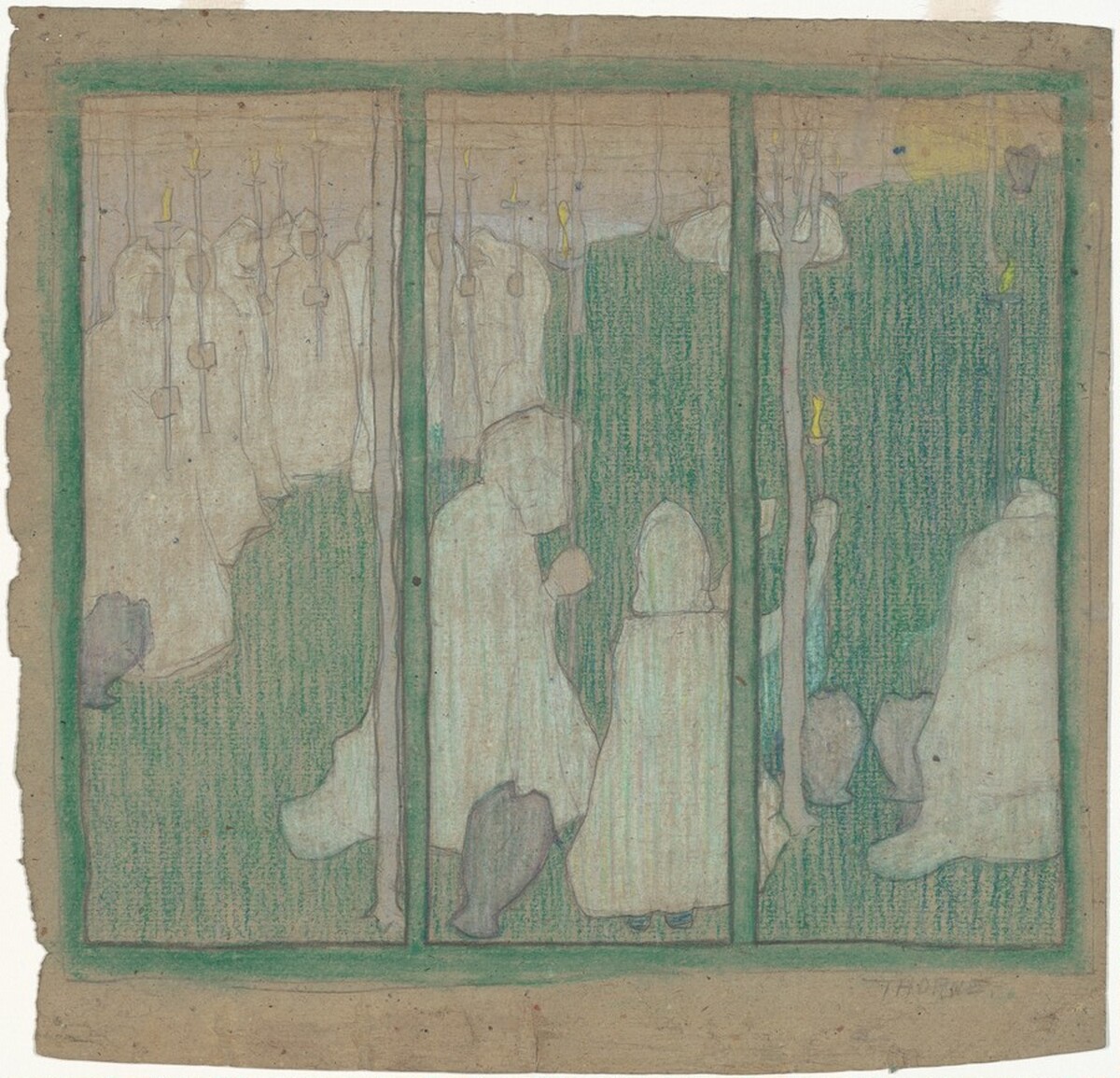 Study for a Triptych by Nellie Thorne