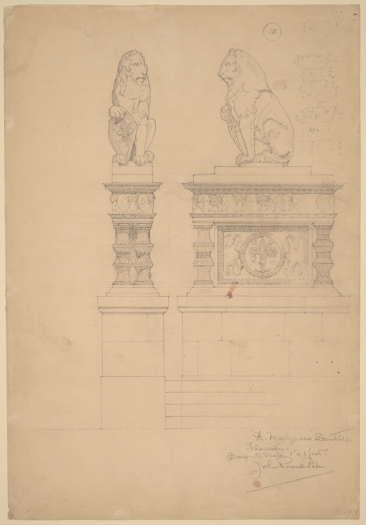 Il Marzocco, Donatello by John Russell Pope