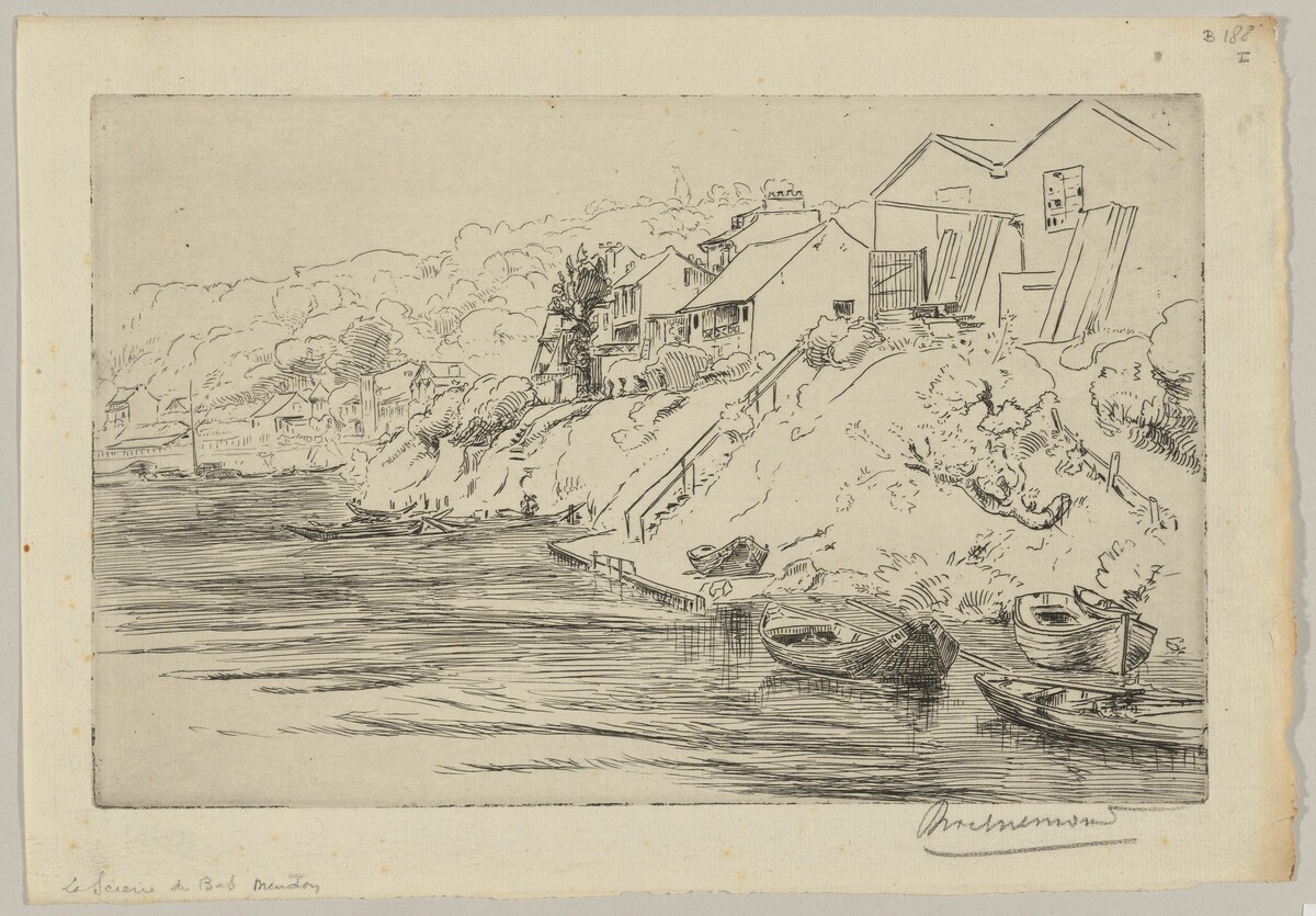 The Sawmill of Bas-Meudon by Félix Bracquemond