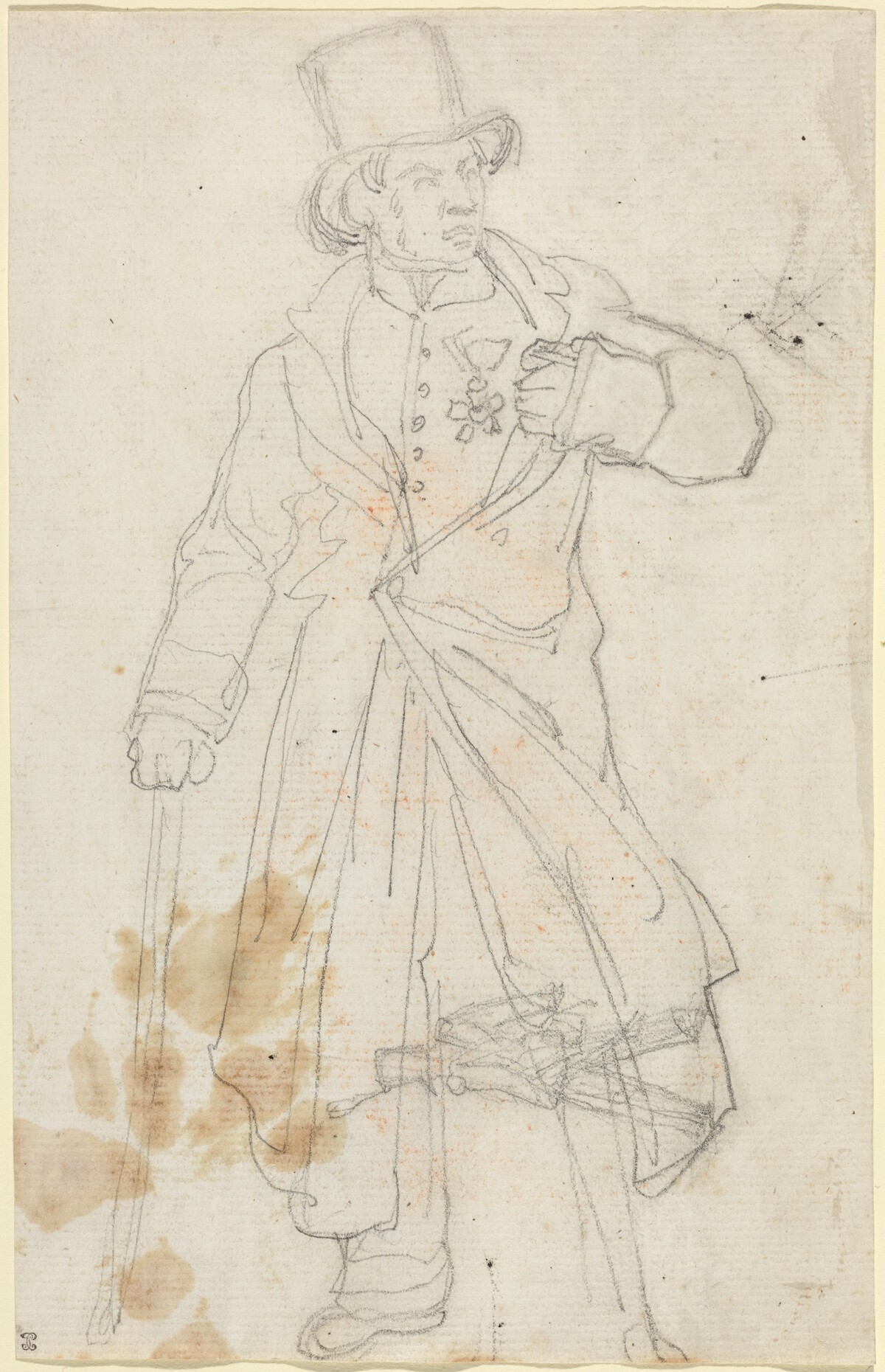 Study for "Swiss Sentry at the Louvre" by Théodore Gericault