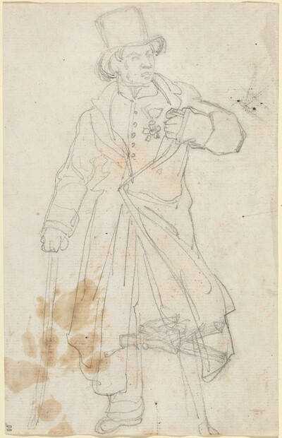 Study for "Swiss Sentry at the Louvre"