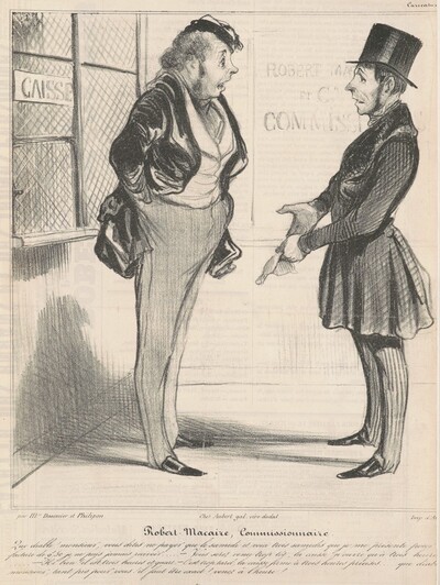 Robert Macaire commissionnaire