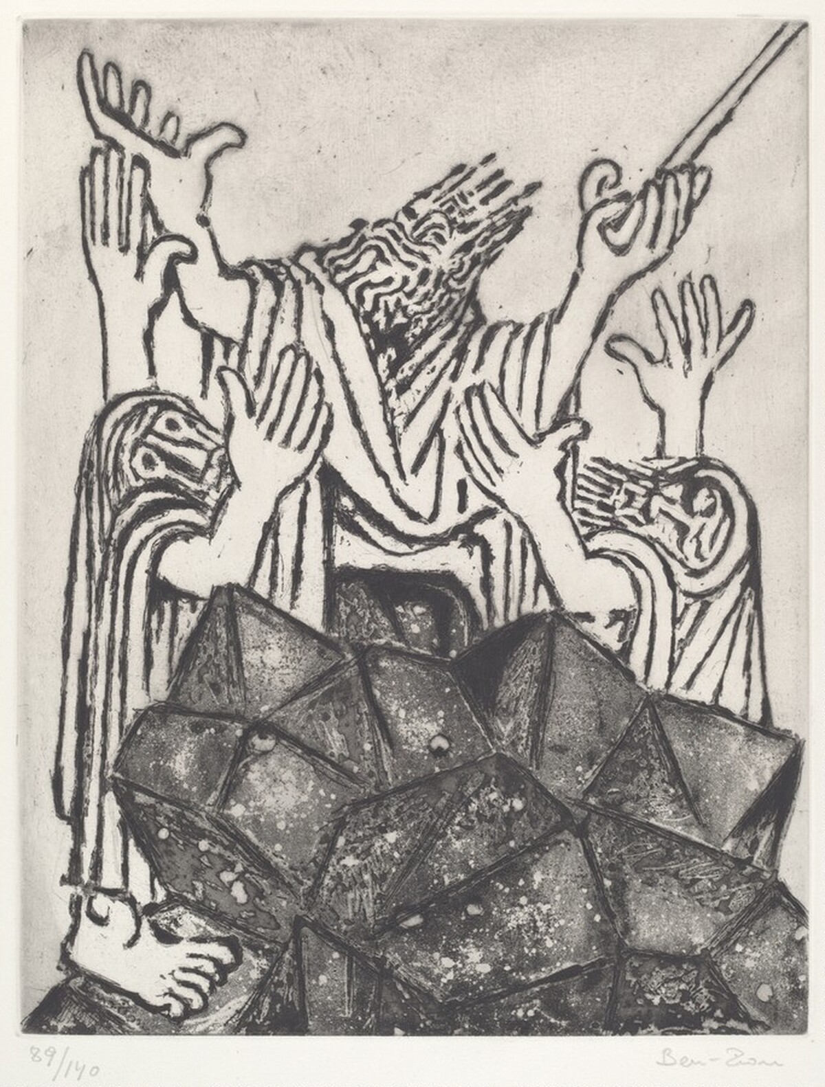 Moses Held up his Hand by Ben-Zion
