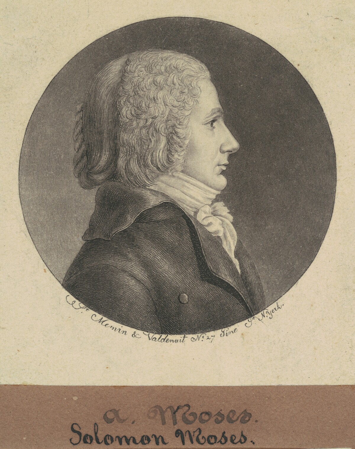 Solomon Moses by Charles B. J. Févret de Saint-Mémin