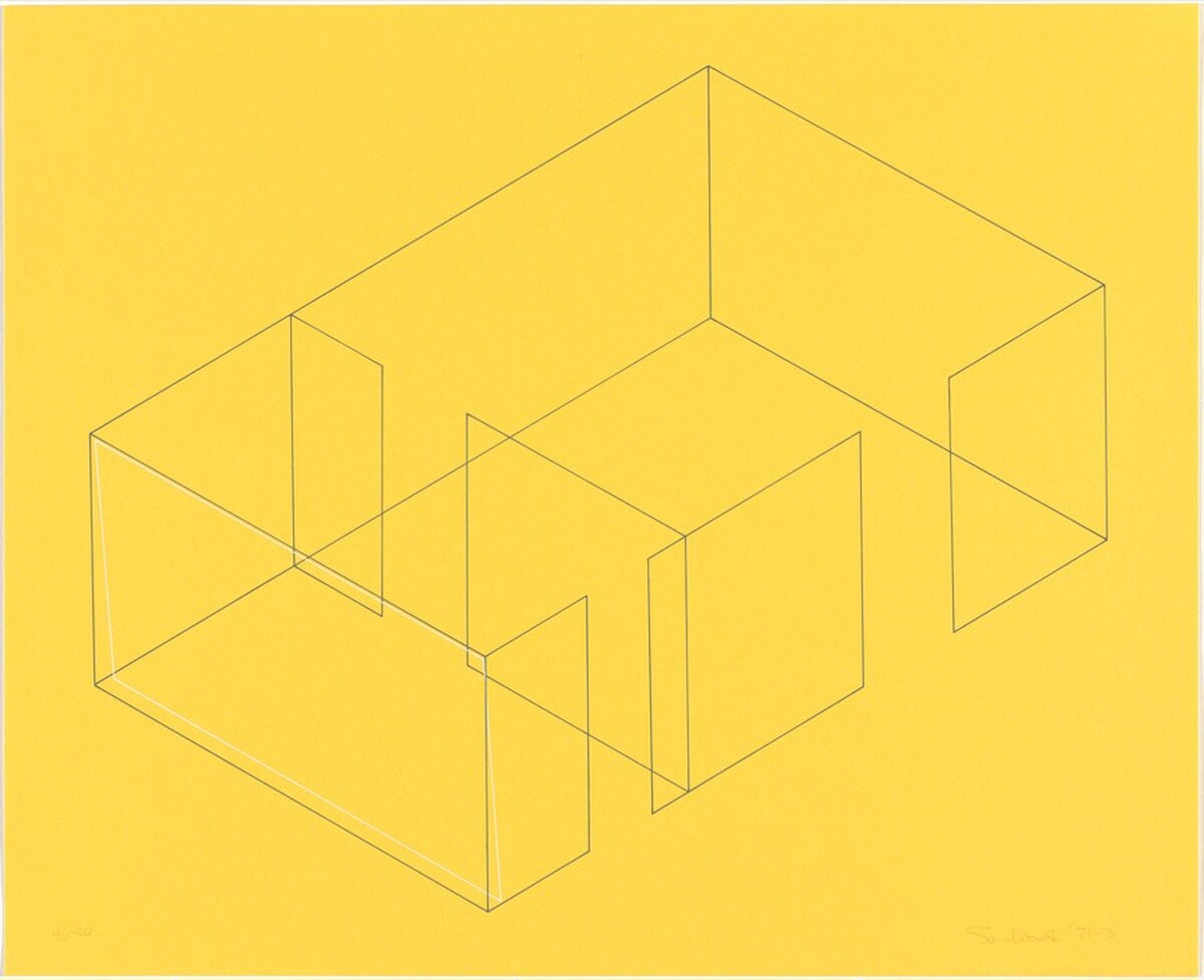 Untitled from Eight Variations for Galerie Heiner Friedrich (Acht Variationen für die Galerie Heiner Friedrich) by Fred Sandback