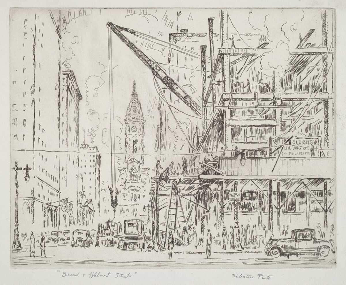 Broad and Walnut Streets by Salvatore Pinto
