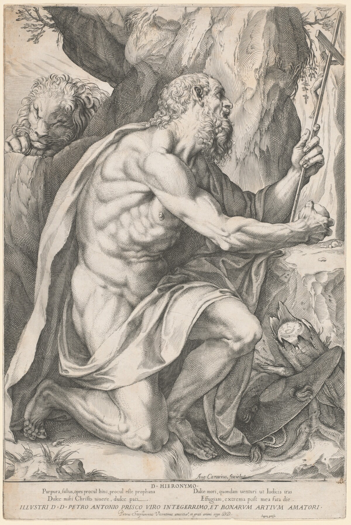 Saint Jerome by Agostino Carracci (finished by Francesco Brizio)