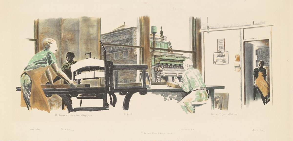 At George C. Miller & Son—Lithographers by Prentiss Taylor