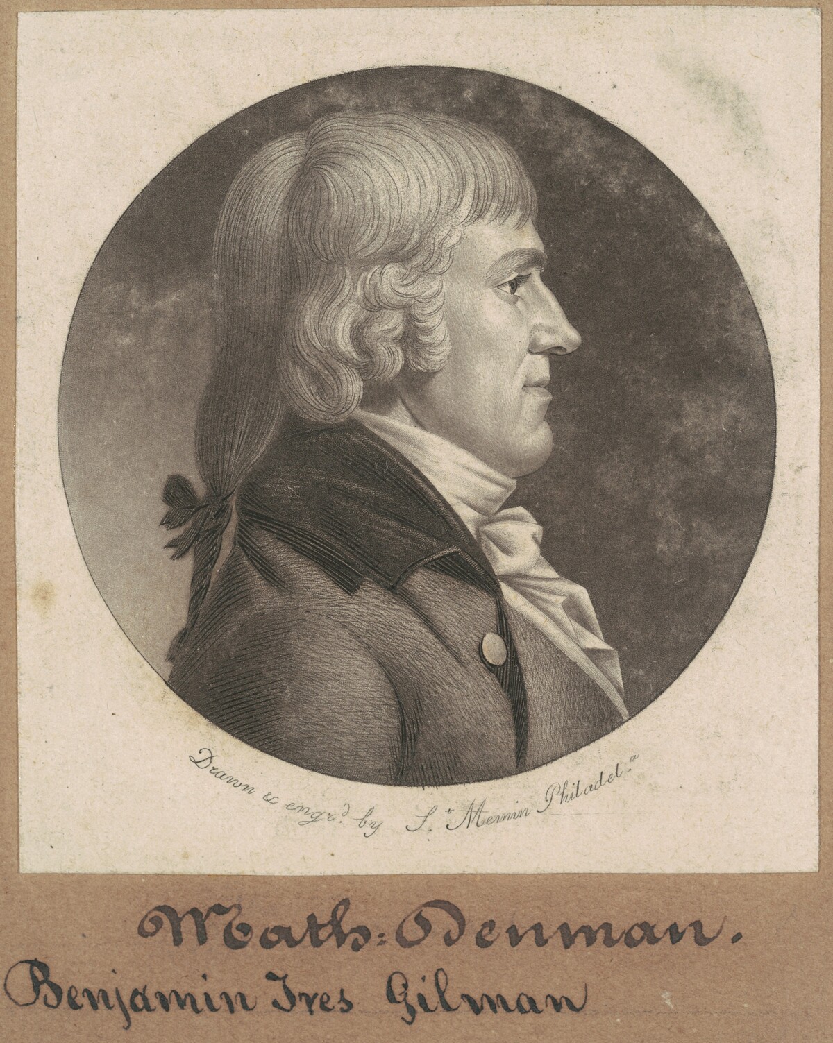 Benjamin Ives Gilman by Charles B. J. Févret de Saint-Mémin