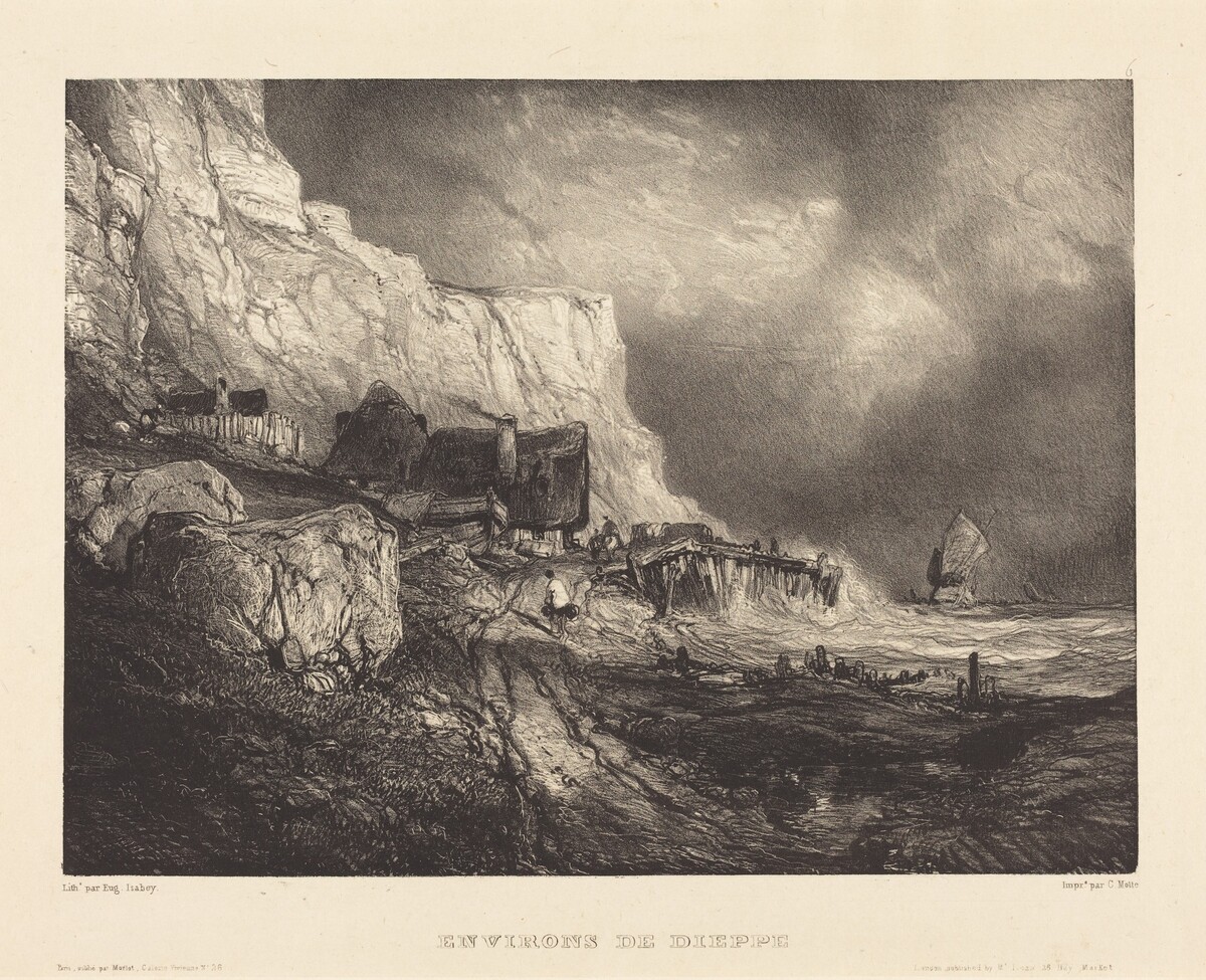 Environs de Dieppe by Eugène Isabey