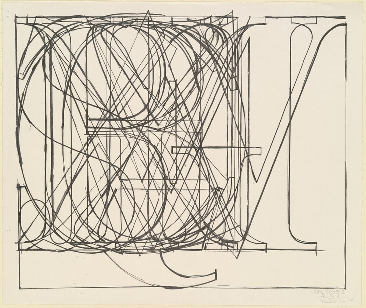 Alphabet [trial proof 2] by Jasper Johns