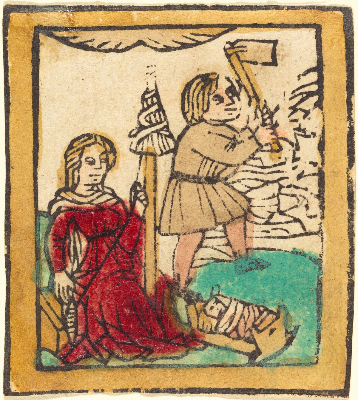 Adam and Eve by German 15th Century