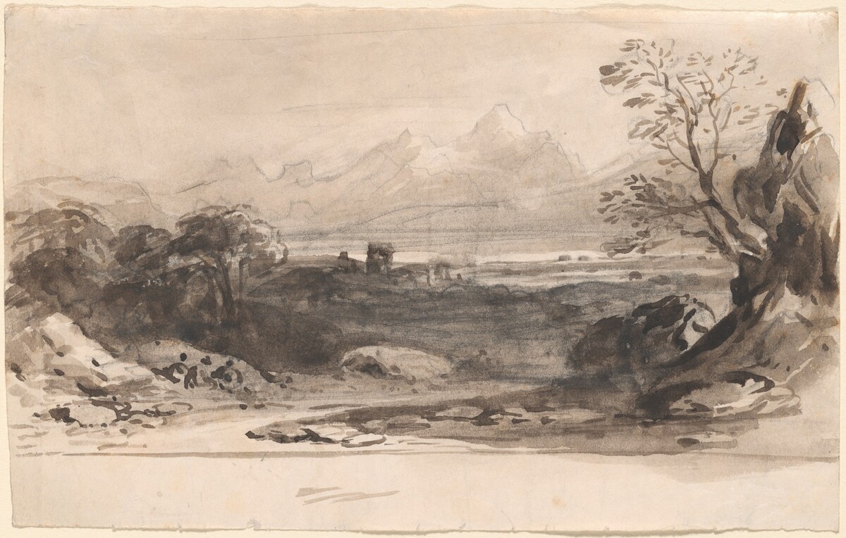 Landscape with Ruins by John Varley