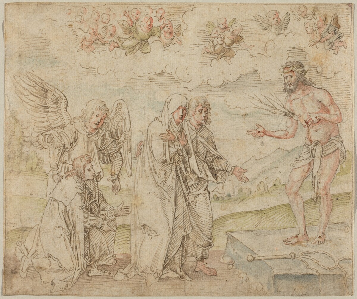 Mary and John before the Man of Sorrows by Hans Süss von Kulmbach