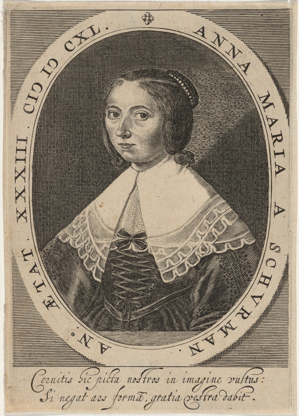 Anna Maria van Schurman by after Anna Maria van Schurman