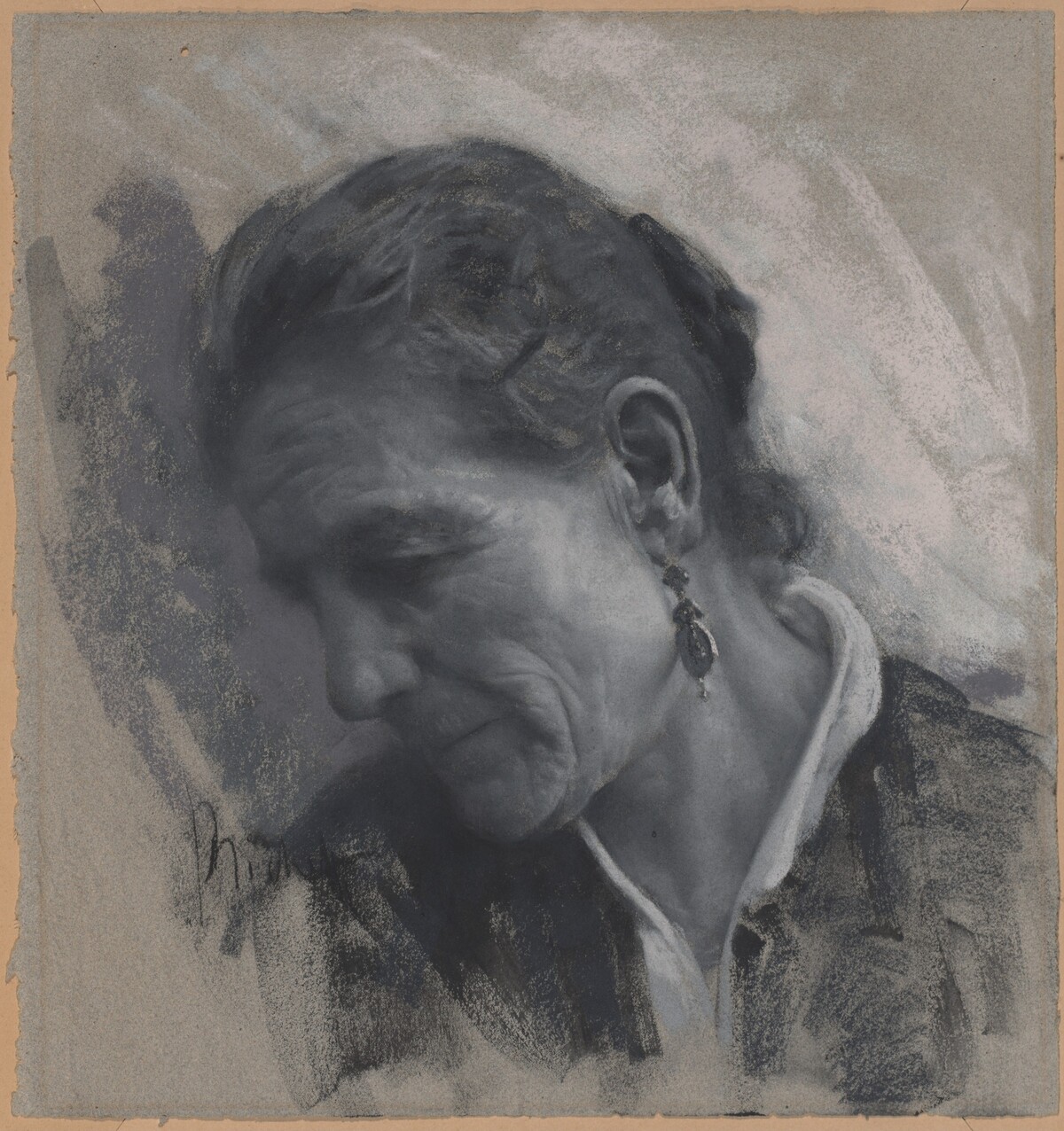 Luisa Carmignani, the Artist's Mother-in-Law by Francesco Paolo Michetti