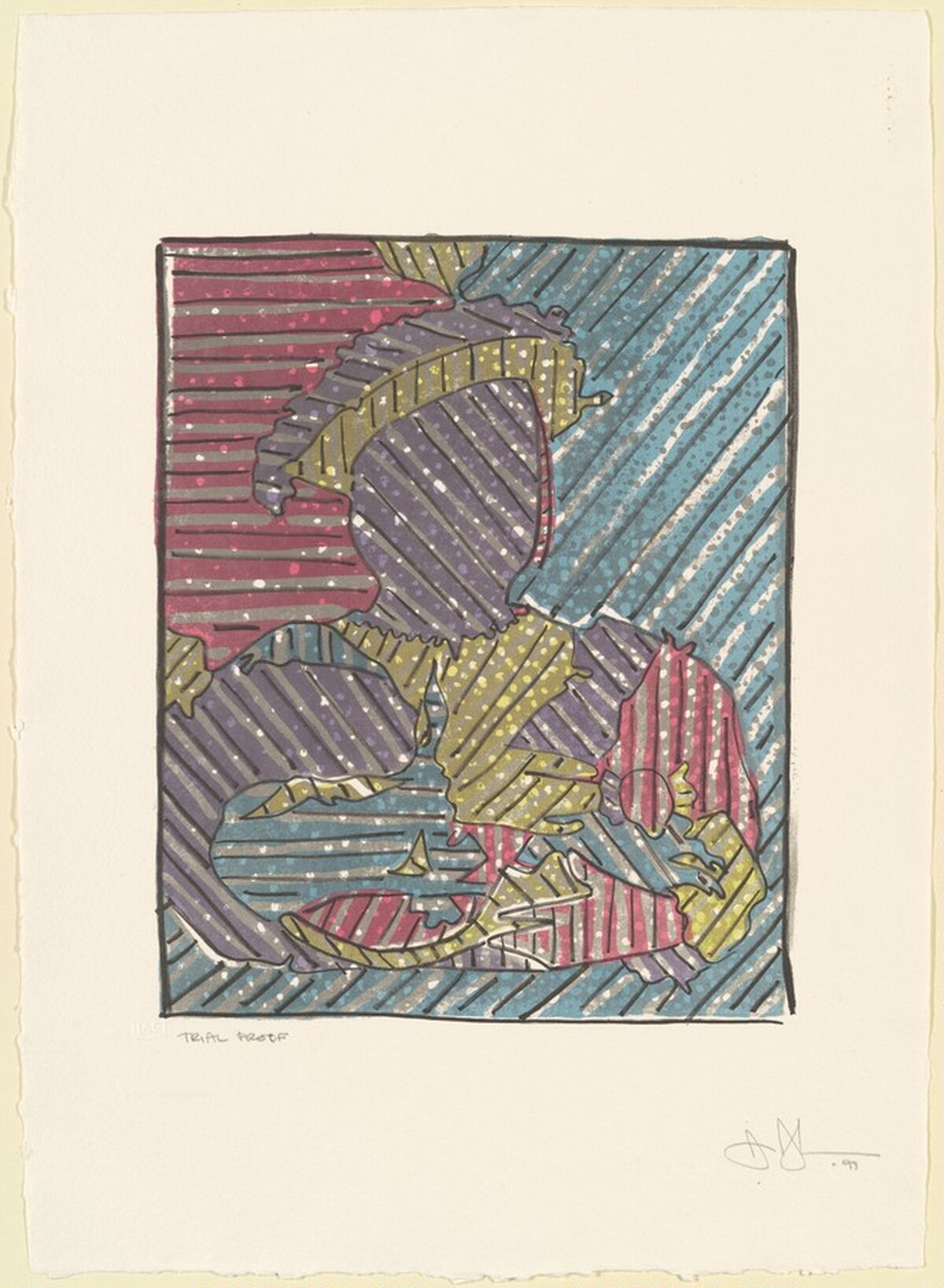 After Holbein [trial proof] by Jasper Johns