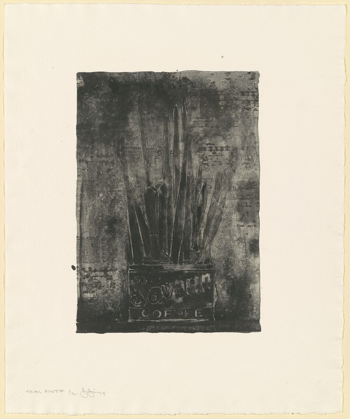 Savarin 1 (Cookie) [trial proof] by Jasper Johns