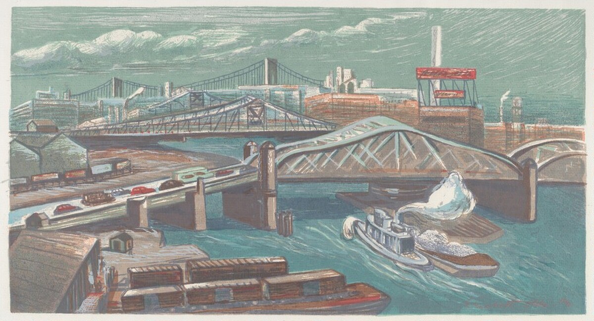 Harlem River Bridges by Elizabeth Olds