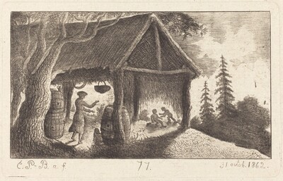 The Shed with Children Fighting