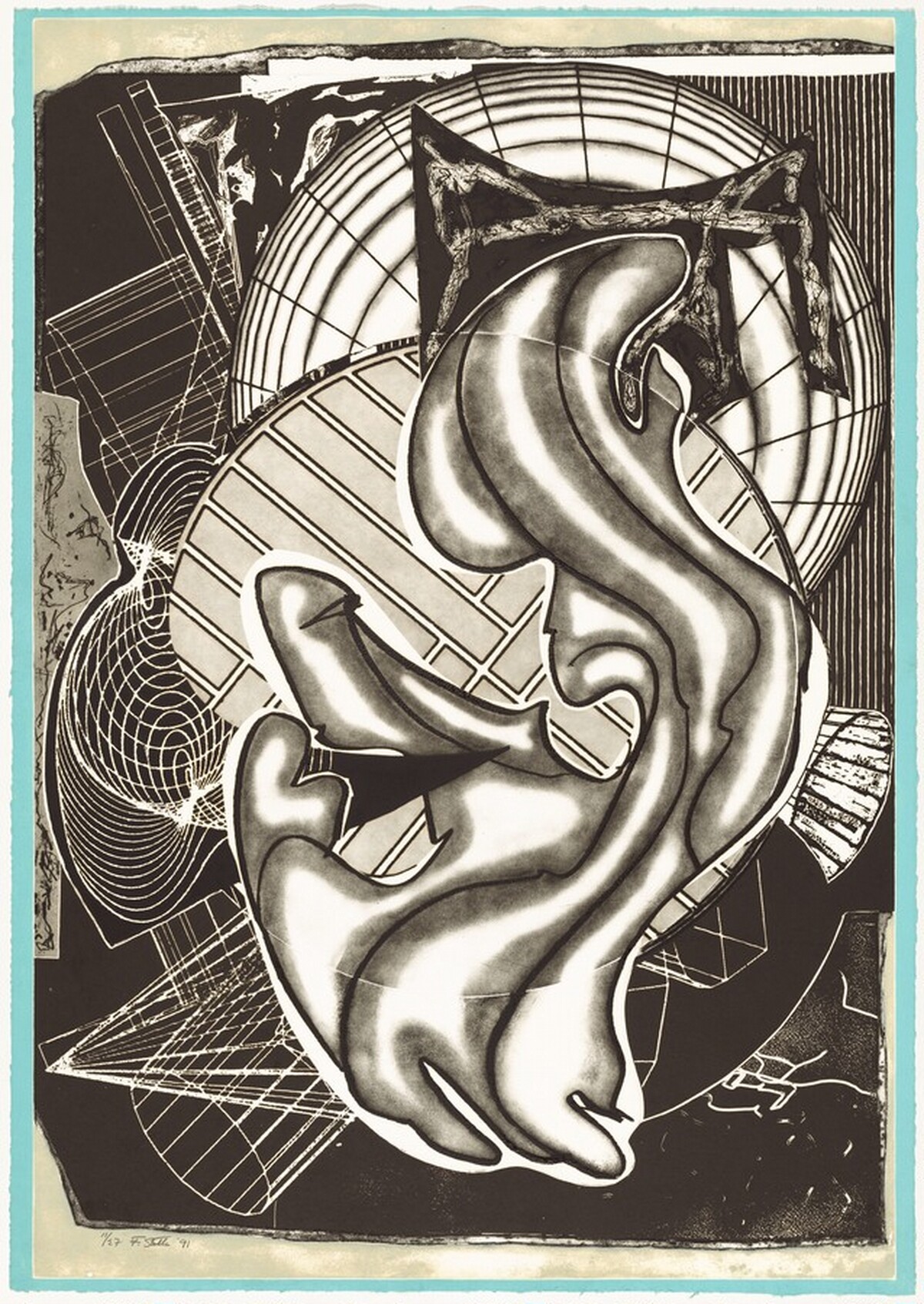 Stubb & Flask Kill a Right Whale by Frank Stella