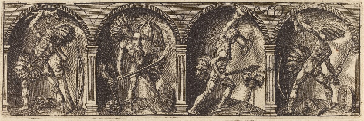 Les divers pourtraicts et figures IX by Master AD