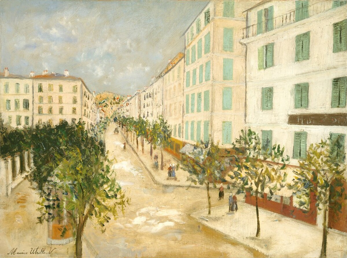 Street at Corté, Corsica by Maurice Utrillo