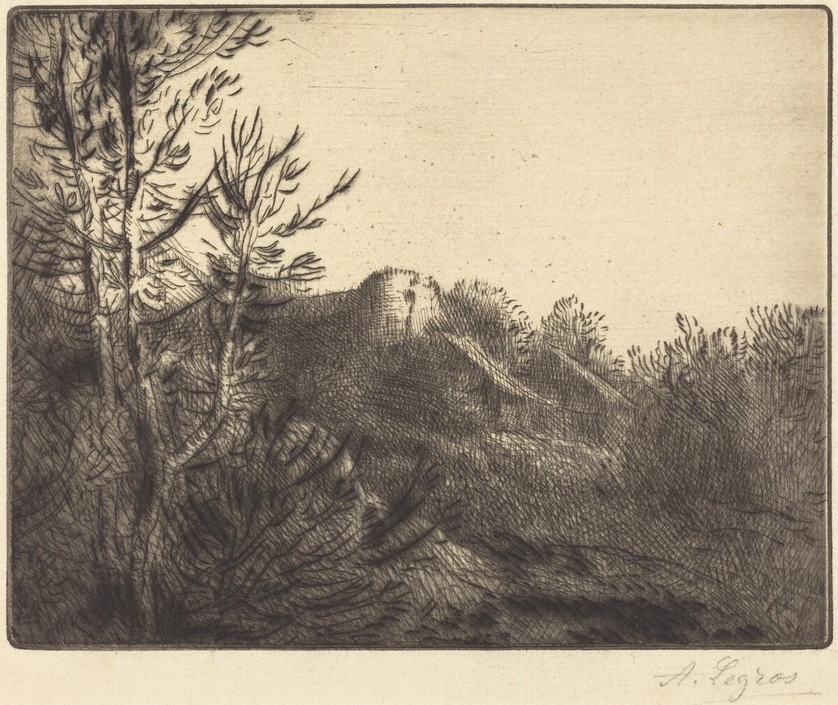 View of a Farm (La ferme de Valoux) by Alphonse Legros